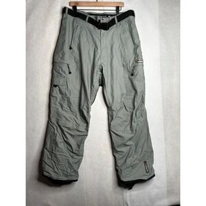 Liquid Snowboarding LSB Freeride Pants Grey Mens XL Ski Snowboard Cargo Vented